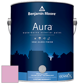 Benjamin Moore Aura 632 Waterborne Exterior Semi-Gloss Finish краска цвет 2078-50 Pink Begonia