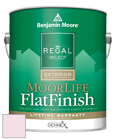 Benjamin Moore W105 Regal Select Exterior Paint-MoorLife Flat Finish краска цвет 2086-70 50's Pink