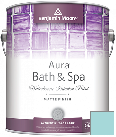 Краска Benjamin Moore Aura Bath & Spa Interior Paint Matte Finish (532) цвет 751 Sea Isle
