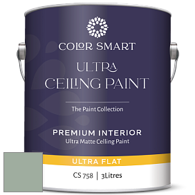 COLOR SMART CS 758 ULTRA CEILING PAINT ультраматовая краска цвет NCS S 3010-G10Y 