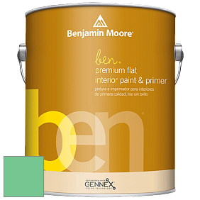 Benjamin Moore Ben W625 Premium Interior Latex Flat краска цвет 2037-40 Adam Green