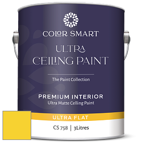 COLOR SMART CS 758 ULTRA CEILING PAINT ультраматовая краска цвет NCS S 0570-G90Y 