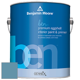 Benjamin Moore Ben W626 Premium Interior Latex Eggshell краска цвет 2062-40 Blue Daisy