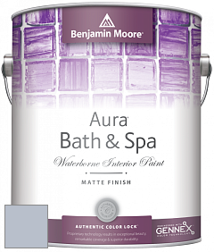 Benjamin Moore Aura 532 Bath & Spa Waterborne Interior Paint Matte Finish краска цвет NCS S 2010-R70B 