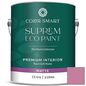 Краска COLOR SMART CS 619 SUPREM ECO PAINT матовая краска цвет 1355 Tropical Rose