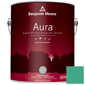 Краска Aura Waterborne Exterior Satin Finish (631) цвет 607 Albuquerque Teal