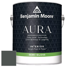 Benjamin Moore Aura 528 Waterborne Interior Semi-gloss Finish краска цвет RAL 7043 