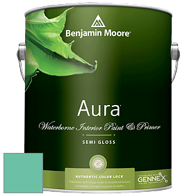 Benjamin Moore Aura 528 Waterborne Interior Semi-gloss Finish краска цвет 606 Island Paradise