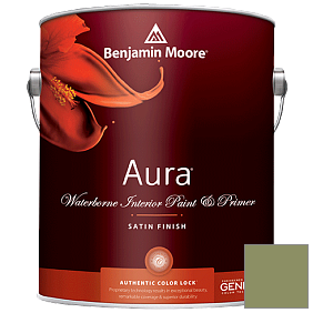Краска Aura Waterborne Interior Satin Finish (526) цвет 433 Forest Hills Green