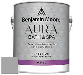 Benjamin Moore Aura 532 Bath & Spa Waterborne Interior Paint Matte Finish краска цвет NCS S 3502-R50B 