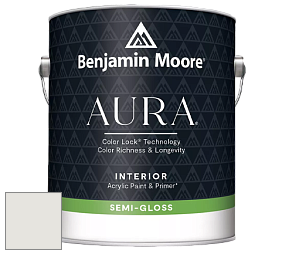 Benjamin Moore Aura 528 Waterborne Interior Semi-gloss Finish краска цвет OC-22 Calm
