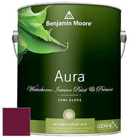 Benjamin Moore Aura 528 Waterborne Interior Semi-gloss Finish краска цвет RAL 4004 