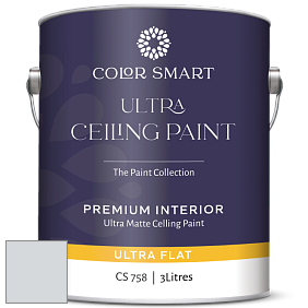 COLOR SMART CS 758 ULTRA CEILING PAINT ультраматовая краска цвет 2126-60 Gray Cloud