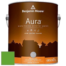 Benjamin Moore Aura 634 Waterborne Exterior Low Lustre Finish краска цвет 2032-20 Traffic Light Green