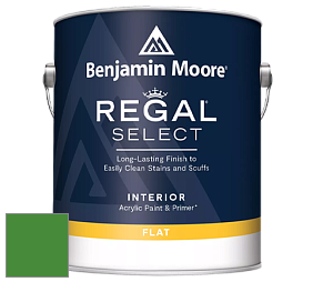 Benjamin Moore 547 Regal Select Waterborne Interior Flat Finish краска цвет 2033-10 Yellow Green
