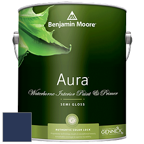 Benjamin Moore Aura 528 Waterborne Interior Semi-gloss Finish краска цвет RAL 5003 