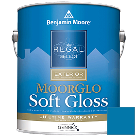 Краска Regal Select Exterior Paint-Moor GloSoft Gloss Finish (W096) цвет 791 Paddington Blue