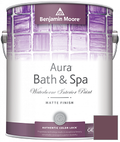 Краска Benjamin Moore Aura Bath & Spa Interior Paint Matte Finish (532) цвет 1365 BordÃ©aux Red