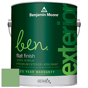 Benjamin Moore Ben 541 Waterborne Exterior Flat Finish краска цвет 2034-40 Cedar Green