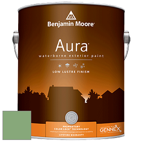 Benjamin Moore Aura 634 Waterborne Exterior Low Lustre Finish краска цвет 565 Aurora Borealis