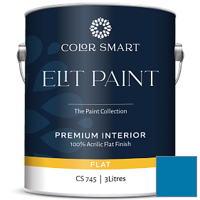 Краска COLOR SMART CS 745 ELIT PAINT глубокоматовая моющаяся краска цвет 791 Paddington Blue