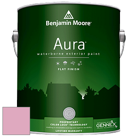 Benjamin Moore Aura 629 Waterborne Exterior Flat Finish краска цвет 2084-50 Rosy Glow