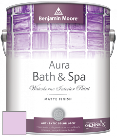 Benjamin Moore Aura 532 Bath & Spa Waterborne Interior Paint Matte Finish краска цвет 2074-60 Bunny Nose Pink