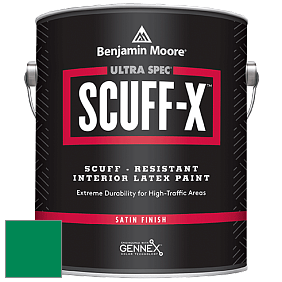 Benjamin Moore 486 Ultra Spec SCUFF-X Interior Satin Finish краска цвет RAL 6024 