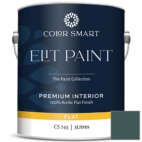Краска COLOR SMART CS 745 ELIT PAINT глубокоматовая моющаяся краска цвет 2053-10 Mallard Green