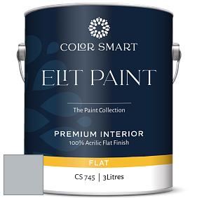 COLOR SMART CS 745 ELIT PAINT глубокоматовая моющаяся краска цвет 2124-40 Thundercloud Gray