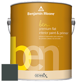 Benjamin Moore Ben W625 Premium Interior Latex Flat краска цвет 2050-10 Salamander