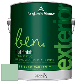 Benjamin Moore Ben 541 Waterborne Exterior Flat Finish краска цвет 2035-50 Spruce Green