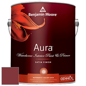 Benjamin Moore Aura 526 Waterborne Interior Satin Finish покрытие цвет AF-290 