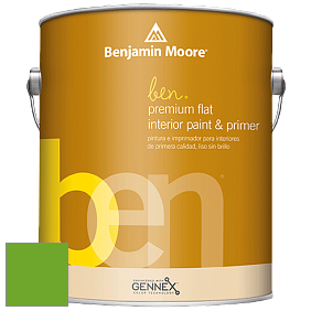 Benjamin Moore Ben W625 Premium Interior Latex Flat краска цвет 2030-20 Tropical Seaweed Green