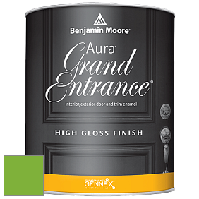 Benjamin Moore Aura 148 Grand Entrance High Gloss эмаль цвет 2030-30 Lucky Charm Green