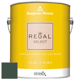 Benjamin Moore 547 Regal Select Waterborne Interior Flat Finish краска цвет 2041-10 Hunter Green