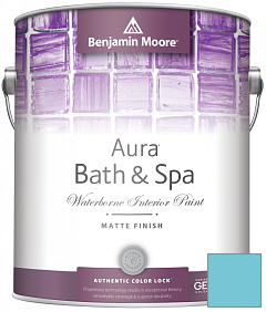 Краска Benjamin Moore Aura Bath & Spa Interior Paint Matte Finish (532) цвет 767 Graceful Sea
