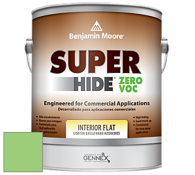 Benjamin Moore 355 Super Hide Zero Voc Interior Flat краска цвет 2032-40 Citrus Green