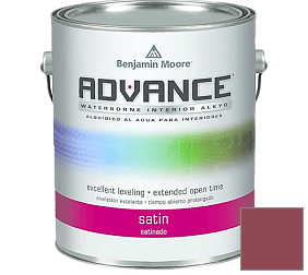 Краска Benjamin Moore 792. Advance Interior Paint-Satin эмаль цвет 2081-10 Burnt Peanut Red