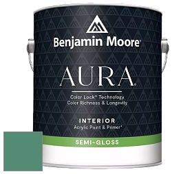 Benjamin Moore Aura 528 Waterborne Interior Semi-gloss Finish краска цвет 601 Juniper Green