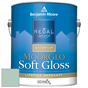 Benjamin Moore W096 Regal Select Exterior Paint-Moor GloSoft Gloss Finish краска цвет 632 Bridal Bouquet