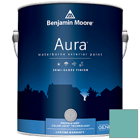 Краска Aura Waterborne Exterior Semi-Gloss Finish (632) цвет 670 Gulf Stream