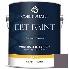 Краска COLOR SMART CS 745 ELIT PAINT глубокоматовая моющаяся краска цвет 2116-30 Cabernet