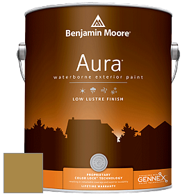 Benjamin Moore Aura 634 Waterborne Exterior Low Lustre Finish краска цвет 2151-20 Golden Chalice