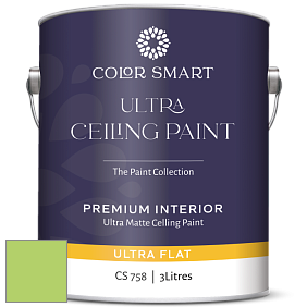 COLOR SMART CS 758 ULTRA CEILING PAINT ультраматовая краска цвет 2031-40 Spring Meadow Green