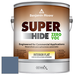 Benjamin Moore 355 Super Hide Zero Voc Interior Flat краска цвет 832 Blue Heron