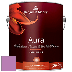 Benjamin Moore Aura 526 Waterborne Interior Satin Finish покрытие цвет 2075-40 Pink Raspberry