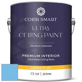 COLOR SMART CS 758 ULTRA CEILING PAINT ультраматовая краска цвет 2065-50 Blue Wave