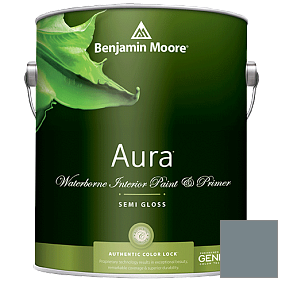 Краска Aura Waterborne Interior Semi-gloss Finish (528) цвет 2131-40 Smokestack Gray