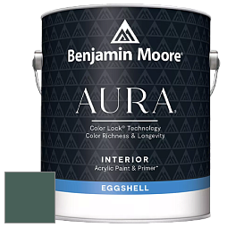 Benjamin Moore Aura 524 Waterborne Interior Eggshell Finish краска цвет 644 Garden Cucumber